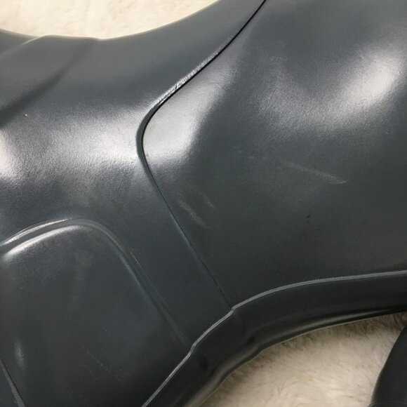 Hunter Women's Gray Glossy Tall Rain Boots Size 8 / 39 EU - Picture 6 of 16